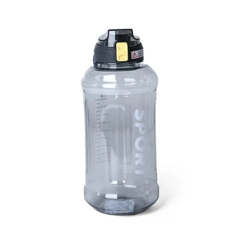 Water Bottle Grey 800ml Plastic