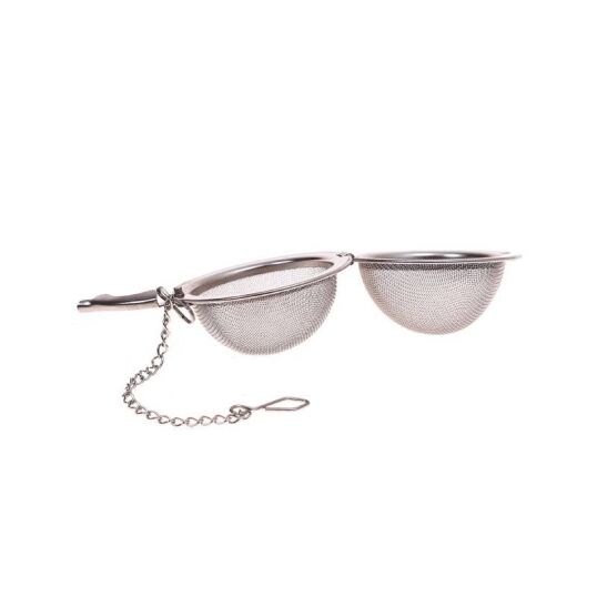 New Project(943) Stainless Locking Tea Infuser Silver