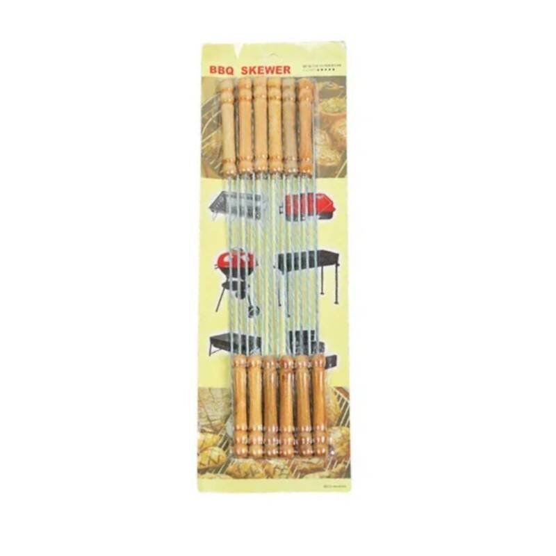 New Project(1531) Barbeque Iron Stick 30cm Set of 12pcs