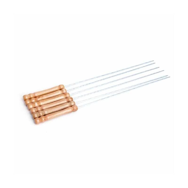 Stainless Steel Barbeque Stick 40cm Set of 6pcs