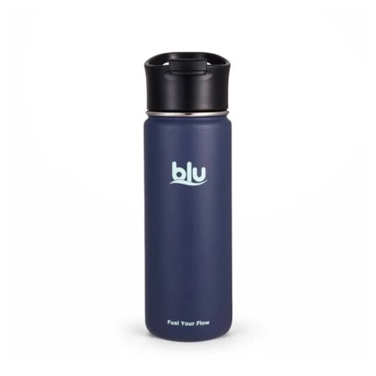 Stainless Steel Bottle With Flip Cap Blue 530ml