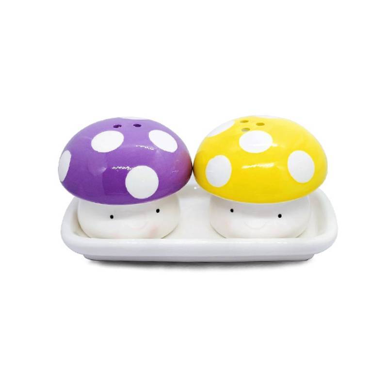 Mushroom Ceramic Salt & Pepper
